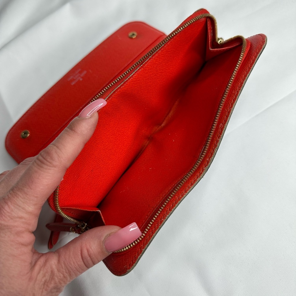 LOUIS VUITTON Monogram Red Orange Insolite Wallet GA2089 - Picture 8 of 13